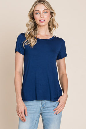 Not Your Basic Tee Shirt in Navy