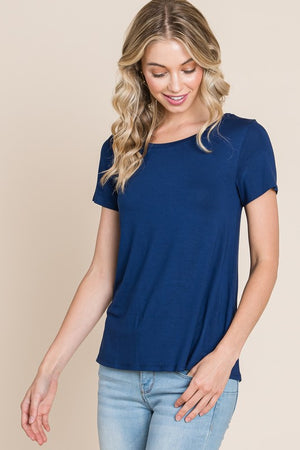 Not Your Basic Tee Shirt in Navy