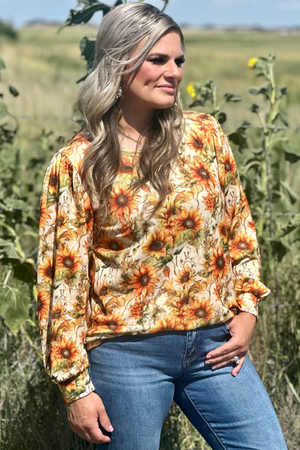 Golden Harvest Knit Top