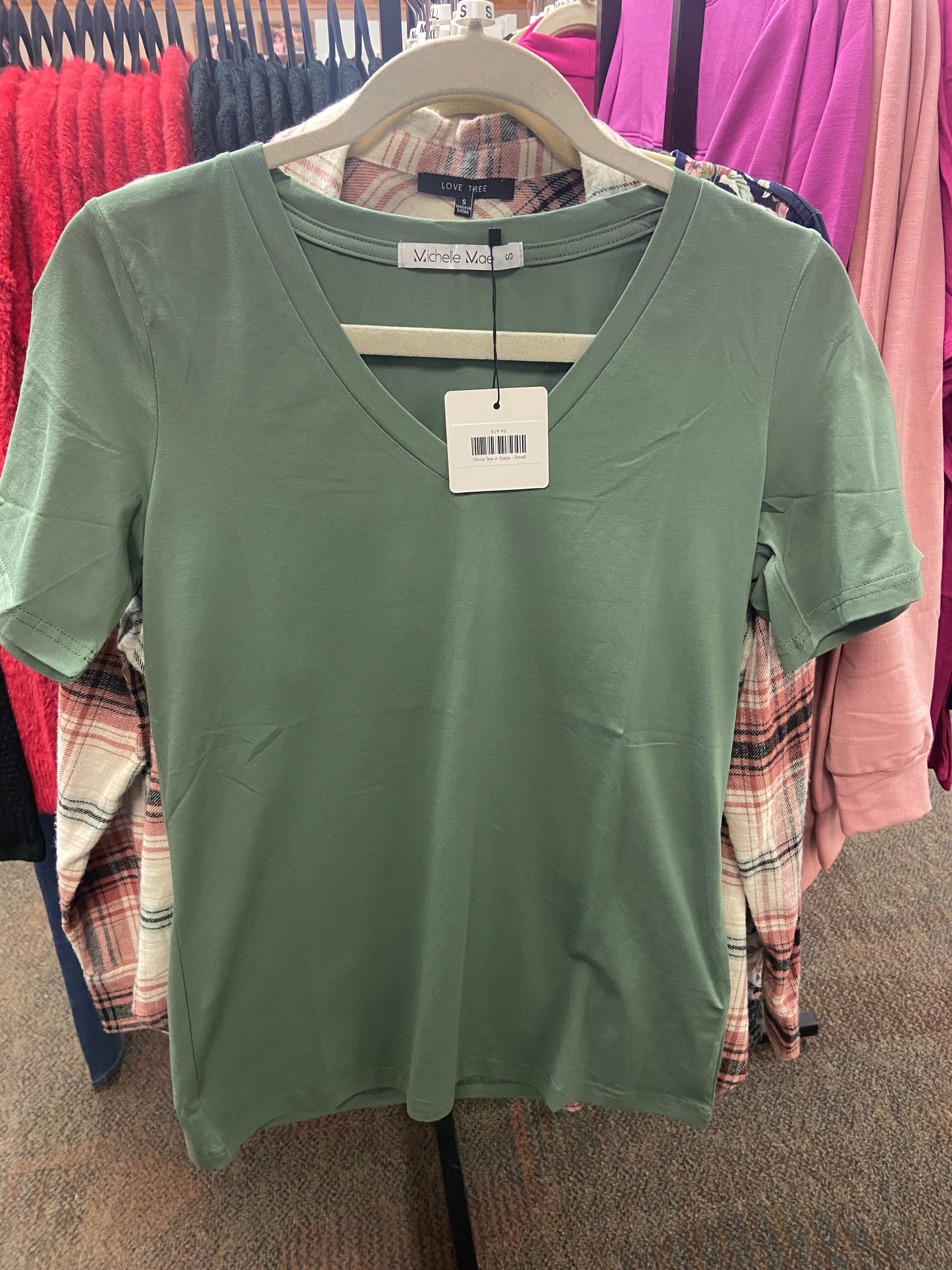 Olivia Tee in Sage