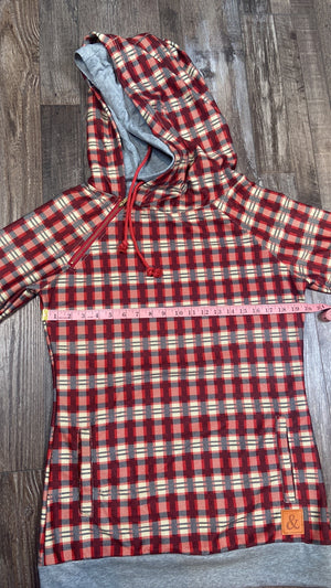 Ampersand Avenue DoubleHood™ Sweatshirt plaid