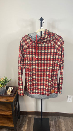 Ampersand Avenue DoubleHood™ Sweatshirt plaid