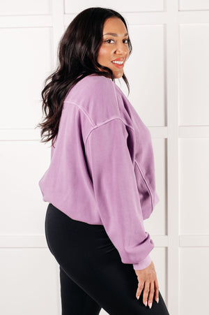 Beyond the Basics Pullover in Violet