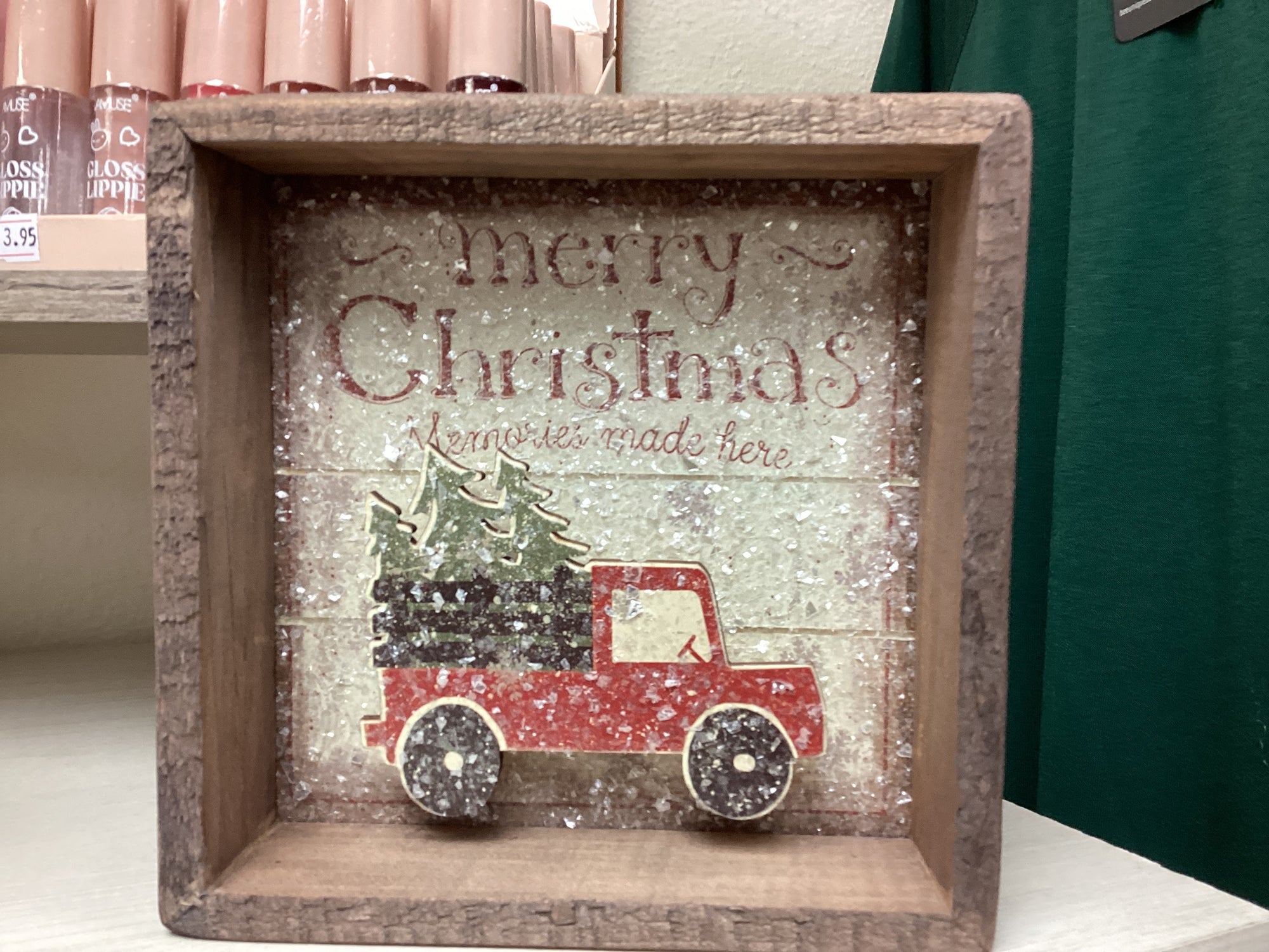 Red Truck Merry Christmas Primitives by Kathy Sign