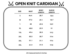 Open Knit Cardigan - Lavender