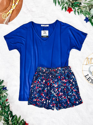 IN STOCK Jamie Shorts - Navy Star Mix