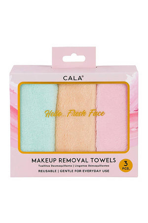 CALA 3pc Makeup Cleansing Facial Towels