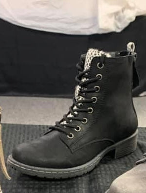 Frontier Combat Boot by Very G in Black