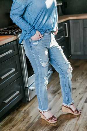 Back To The Bleach Judy Blue Boyfriend Jeans