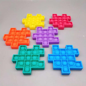 Cube puzzle popper